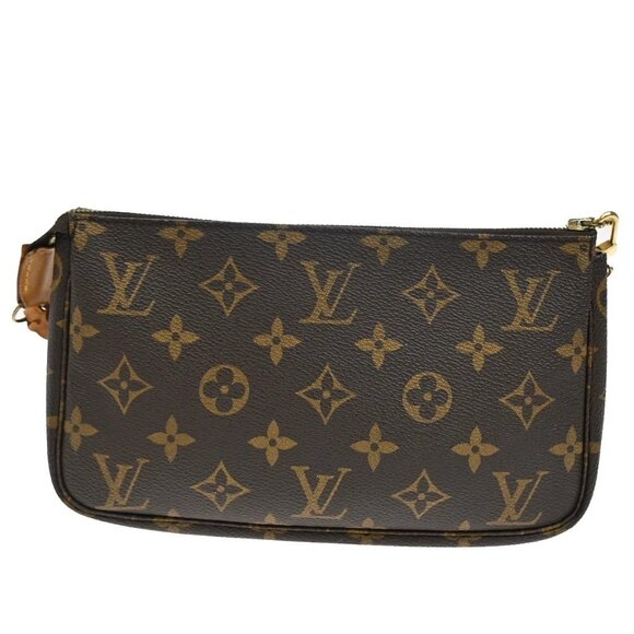 LOUIS VUITTON Pochette Accessoires Hand Bag Monogram Leather BN - Picture 13 of 16